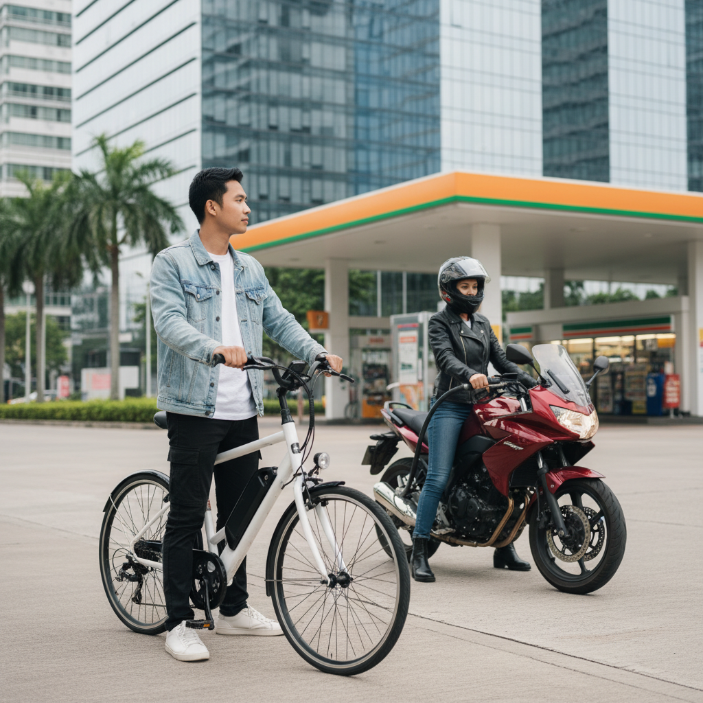 E-Bike vs มอเตอร์ไซค์: เทียบค่าใช้จ่ายรายเดือน ใครคุ้มกว่า?