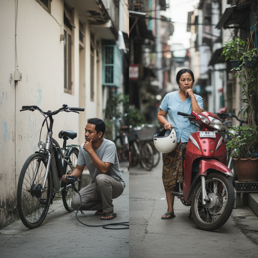 E-Bike vs มอเตอร์ไซค์: เทียบค่าใช้จ่ายหมัดต่อหมัด! - ebike-vs-motorcycle-running-cost