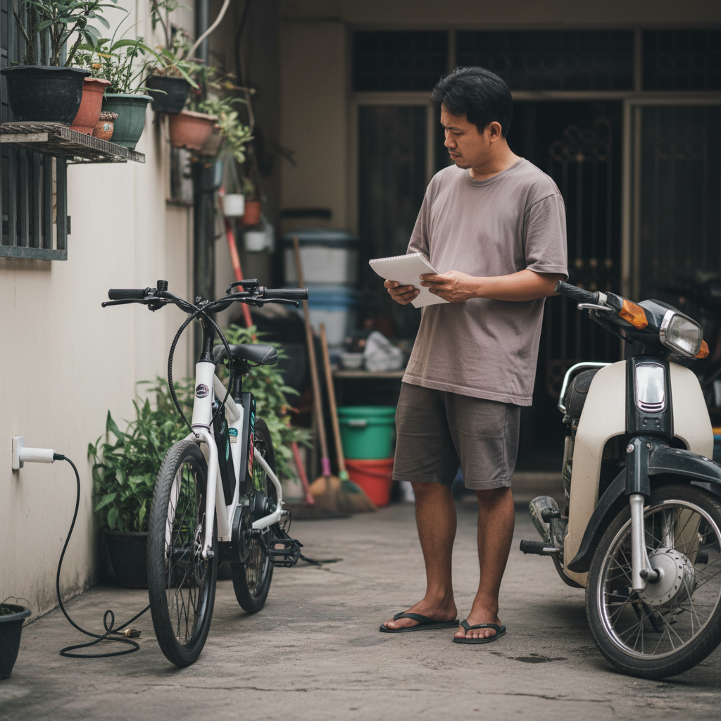 E-Bike vs มอเตอร์ไซค์: รวมค่าใช้จ่าย 1 ปี แบบไหนคุ้มกว่า? - ebike-vs-motorcycle-yearly-cost