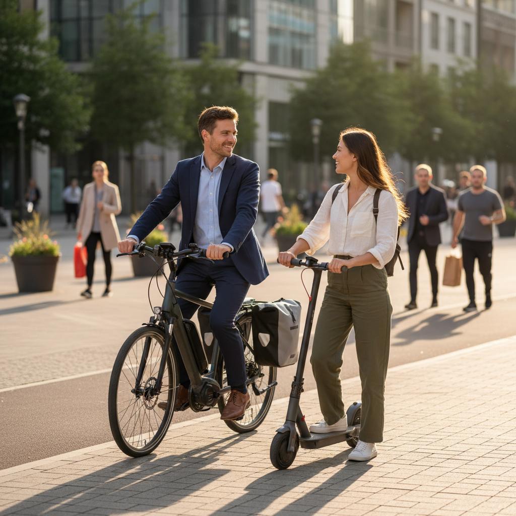 จักรยานไฟฟ้า vs สกู๊ตเตอร์ไฟฟ้า: เลือกคันไหนเหมาะกับคุณ? - electric-bike-vs-electric-scooter