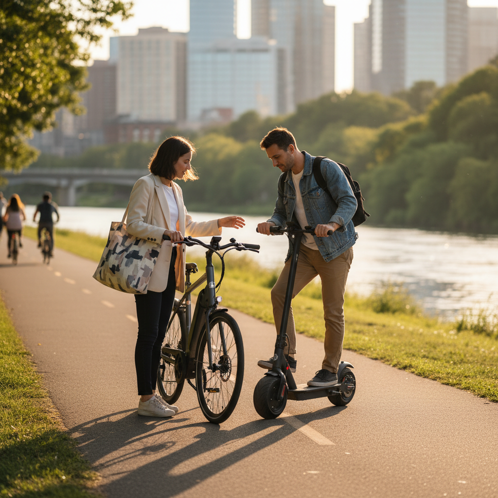 จักรยานไฟฟ้า vs สกู๊ตเตอร์ไฟฟ้า: เลือกคันไหนที่ใช่คุณ? - electric-bike-vs-scooter-guide