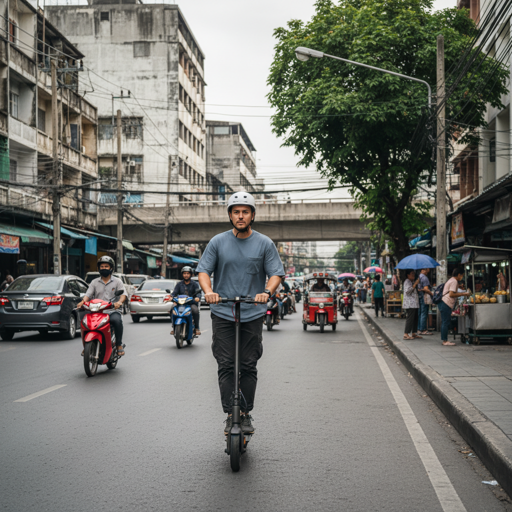 ขับสกู๊ตเตอร์ไฟฟ้าในเมือง: 7 ข้อควรรู้เรื่องกฎหมายและความปลอดภัย - electric-scooter-safety-law-thailand