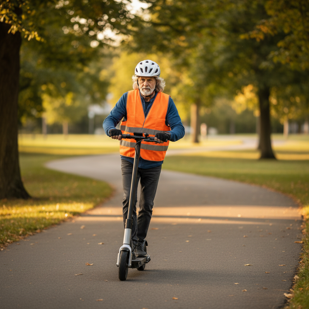 ขี่สกู๊ตเตอร์ไฟฟ้าให้ปลอดภัย: 5 ข้อควรรู้สำหรับมือใหม่ - electric-scooter-safety-tips-beginner