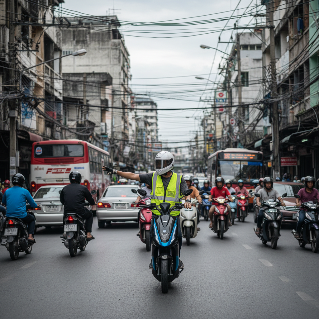 มือใหม่ต้องรู้! 5 วิธีขับ E-Bike ในเมืองให้ปลอดภัย - safe-ebike-riding-thai-city