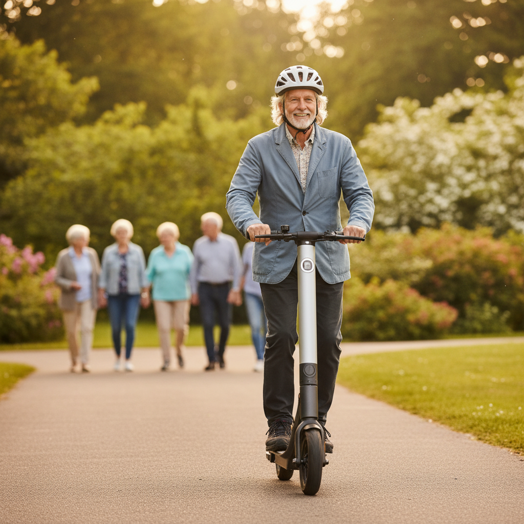 สูงวัยก็ซิ่งได้! 5 ทริคขับสกู๊ตเตอร์ไฟฟ้าให้ปลอดภัย - senior-electric-scooter-safety-tips