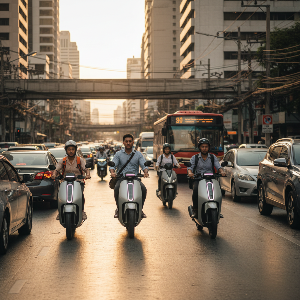 เทรนด์ E-Scooter 2569: ทำไมคนไทยหันมาใช้สู้รถติด? - thai-escooter-commuting-trend-2026