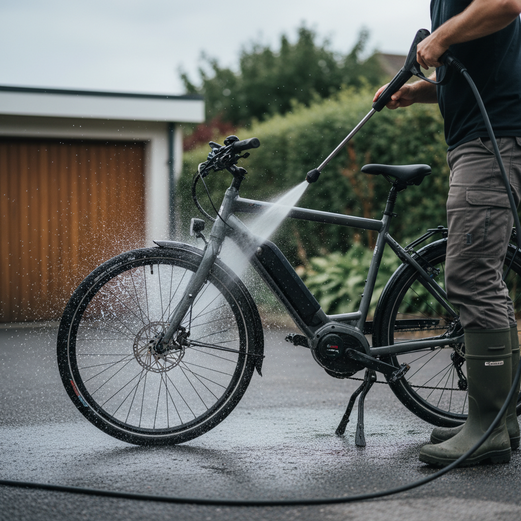 5 ข้อห้าม! ล้างจักรยานไฟฟ้าผิดวิธีอาจพังไม่รู้ตัว - wash-electric-bike-safely