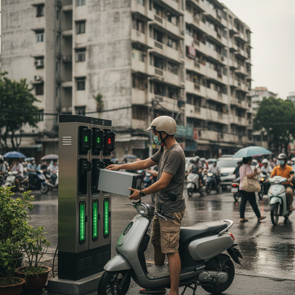 เทรนด์ 2026: “ตู้สลับแบต” ทางรอดชาว E-Bike ไม่ต้องรอชาร์จ - battery-swapping-station-trend-2026