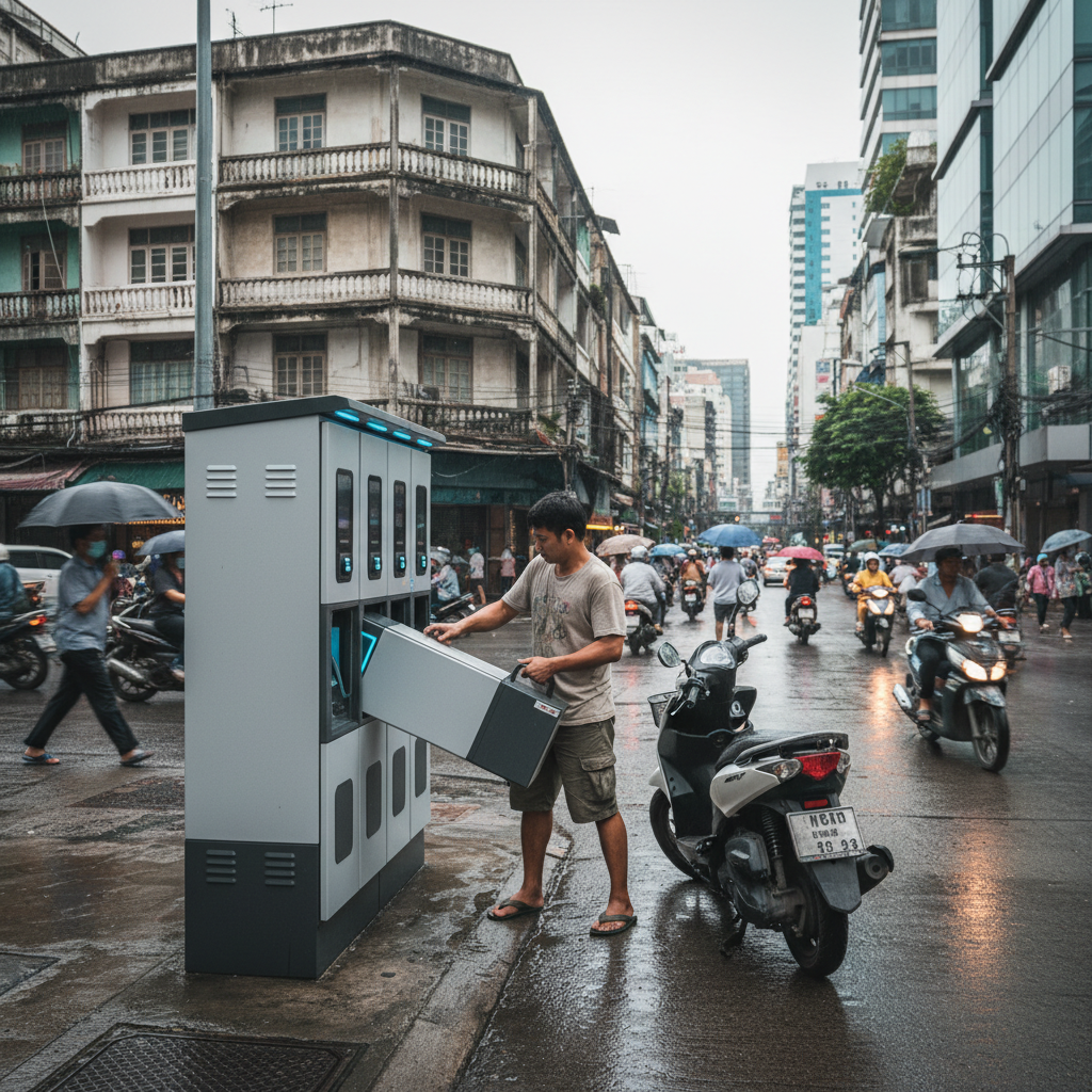 เทรนด์ปลายปี 2026: 'ตู้สลับแบตฯ' E-Bike สะดวกกว่าชาร์จเองจริงหรือ? - battery-swapping-station-vs-home-charging-trend-2026