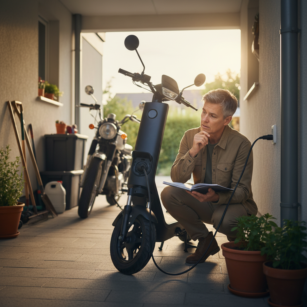 ชาร์จ 1 ครั้งกี่บาท? สูตรคำนวณค่าไฟรถไฟฟ้า เทียบน้ำมันประหยัดกี่เท่า - calculate-ebike-charging-cost-vs-gas