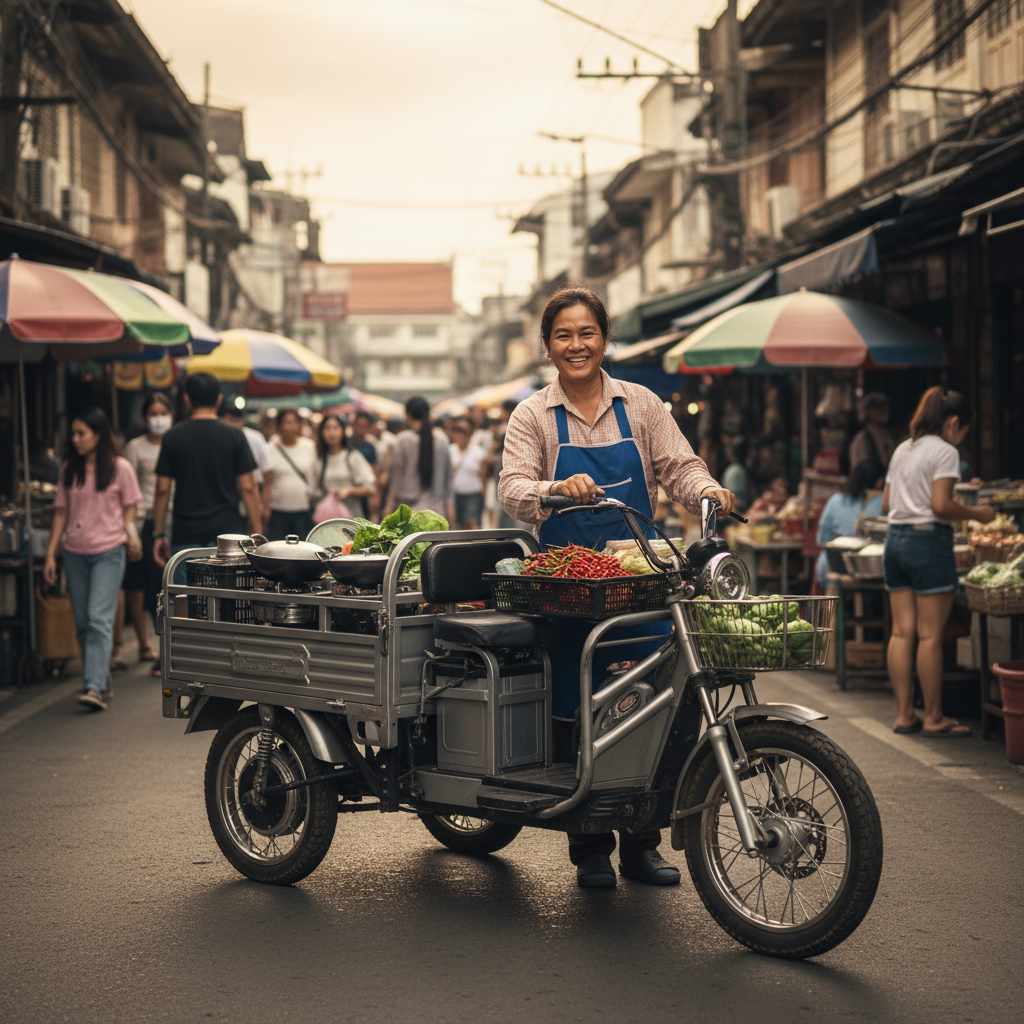 เทรนด์ 2026 'สามล้อไฟฟ้าบรรทุก' ทางรอด SME ลดต้นทุนน้ำมัน 90% - e-cargo-bike-sme-business-trend-2026