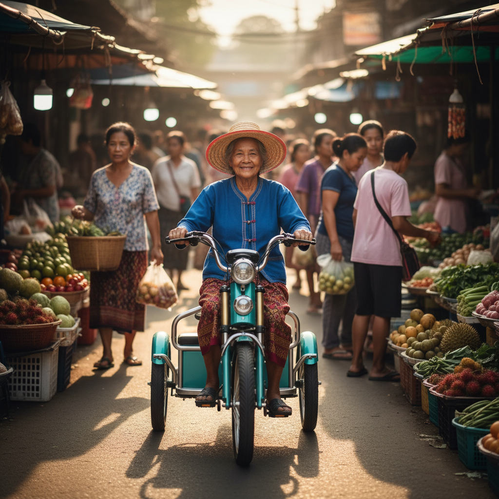 เทรนด์ 2026 'สามล้อไฟฟ้า' มาแรง! ขวัญใจผู้สูงวัย ขับง่าย ไม่กลัวล้ม - e-trike-electric-tricycle-trend-aging-society-2026