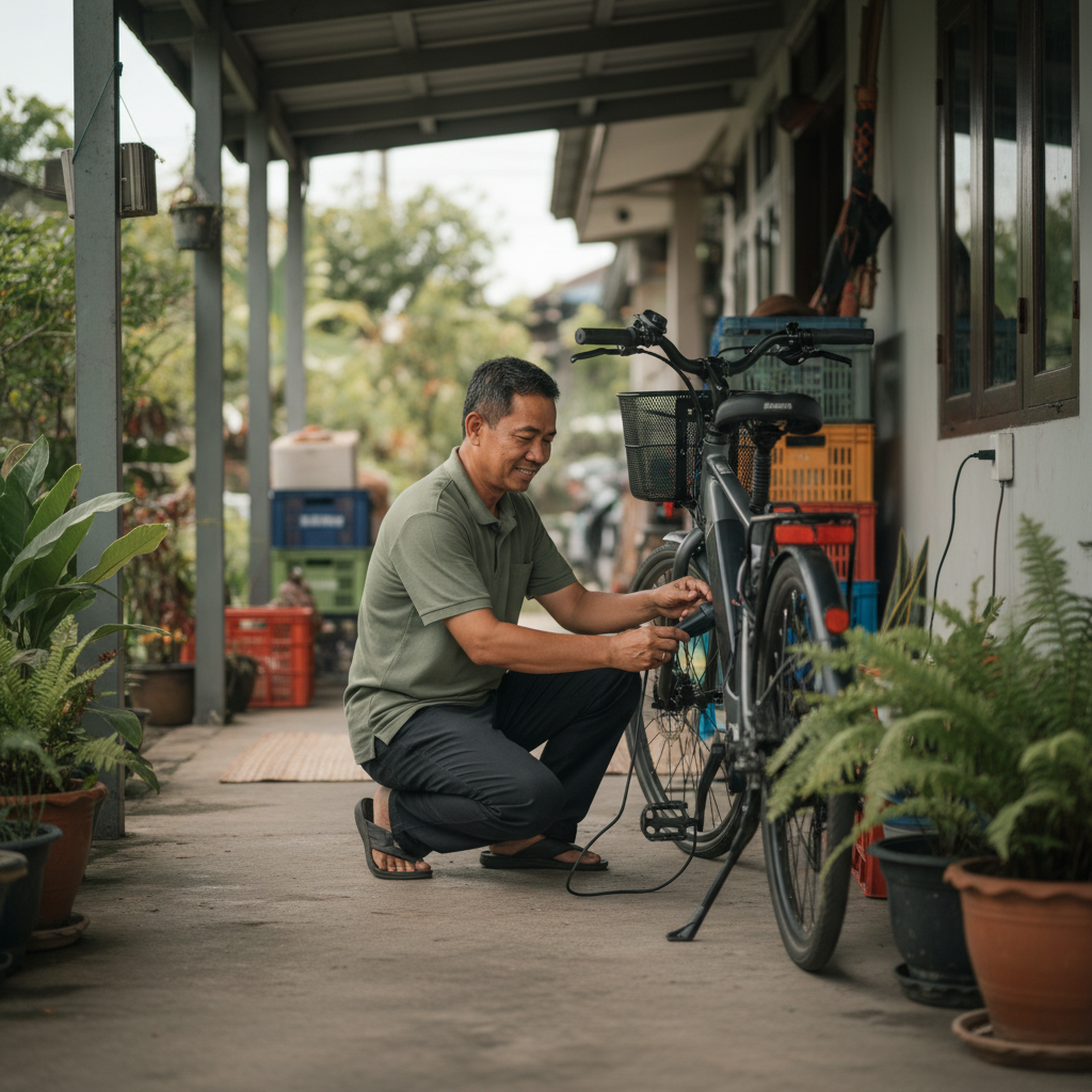 ชาร์จเต็มเสียกี่บาท? วิธีคำนวณ 'ค่าไฟจักรยานไฟฟ้า' ถูกกว่าชานมไข่มุก 10 เท่า! - ebike-charging-cost-calculation-save-money