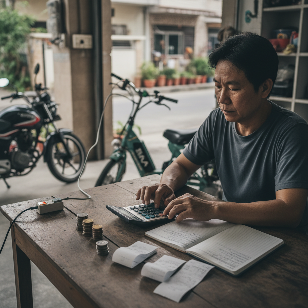 คำนวณให้ดู! ขี่ “จักรยานไฟฟ้า” vs “มอไซค์น้ำมัน” 1 ปี เงินเหลือเก็บเท่าไหร่? - ebike-vs-gas-motorcycle-cost-comparison-2026