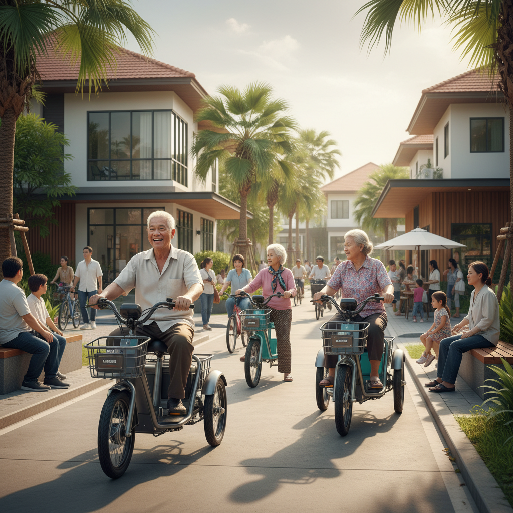สูงวัยขับชิว! เจาะตลาด 'สามล้อไฟฟ้า' ปี 2026 เทรนด์มาแรงแซงมอเตอร์ไซค์ ยอดขายพุ่งรับสังคมสูงอายุ - elderly-electric-tricycle-market-trend-2026