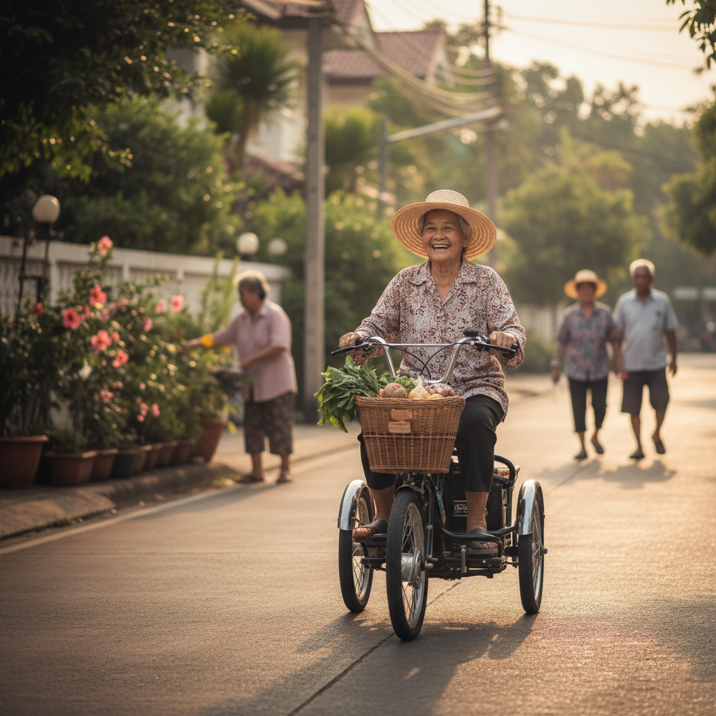 สังคมสูงวัยต้องมี! เจาะลึก “สามล้อไฟฟ้า” เทรนด์ฮิตปี 2026 - electric-tricycle-trend-elderly-society-2026