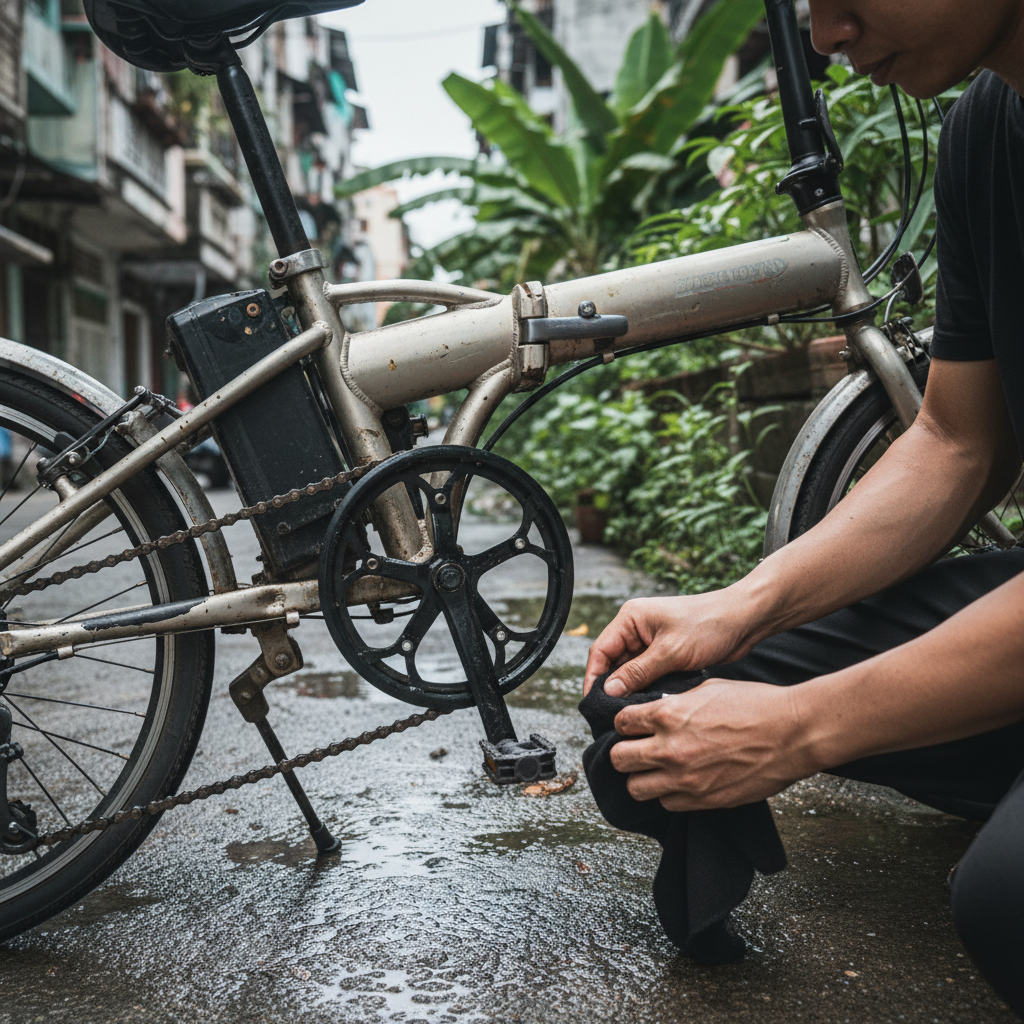เช็กด่วน! 5 จุด 'สนิมกิน' บนจักรยานไฟฟ้าที่คนมองข้าม ดูแลถูกวิธีปี 2026 รถใหม่นาน 5 ปี - prevent-rust-ebike-maintenance-tips-2026