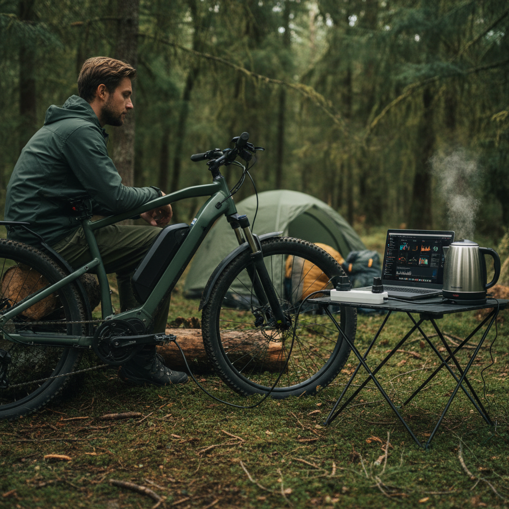 ไม่ใช่แค่รถ! เทรนด์ 2026 'V2L' เปลี่ยน E-Bike เป็นพาวเวอร์แบงค์ยักษ์ เสียบกาน้ำร้อน/ชาร์จคอมฯ ได้กลางป่า - vehicle-to-load-v2l-ebike-feature-2026