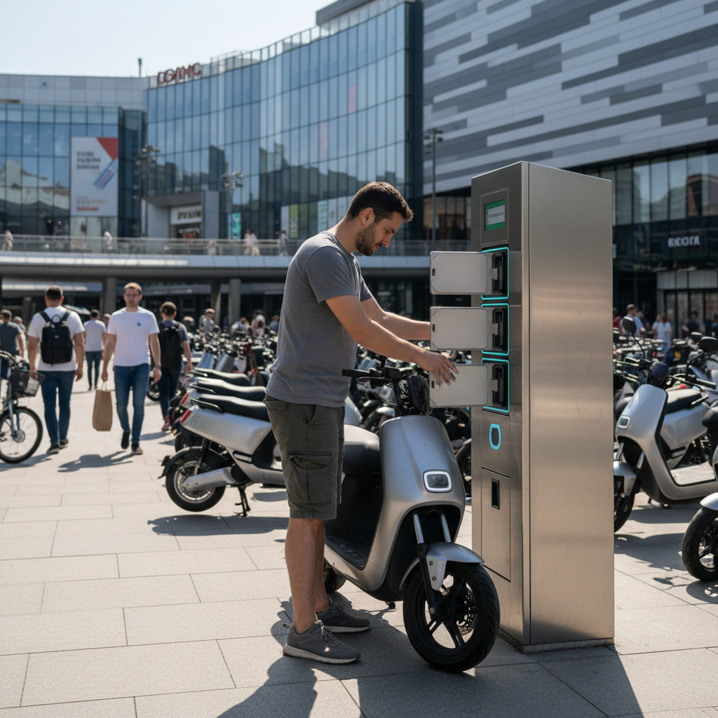 เทรนด์ EV 2026: ผุดตู้สลับแบต E-Bike เต็มไวใน 1 นาที - 2026-ebike-battery-swap-trend