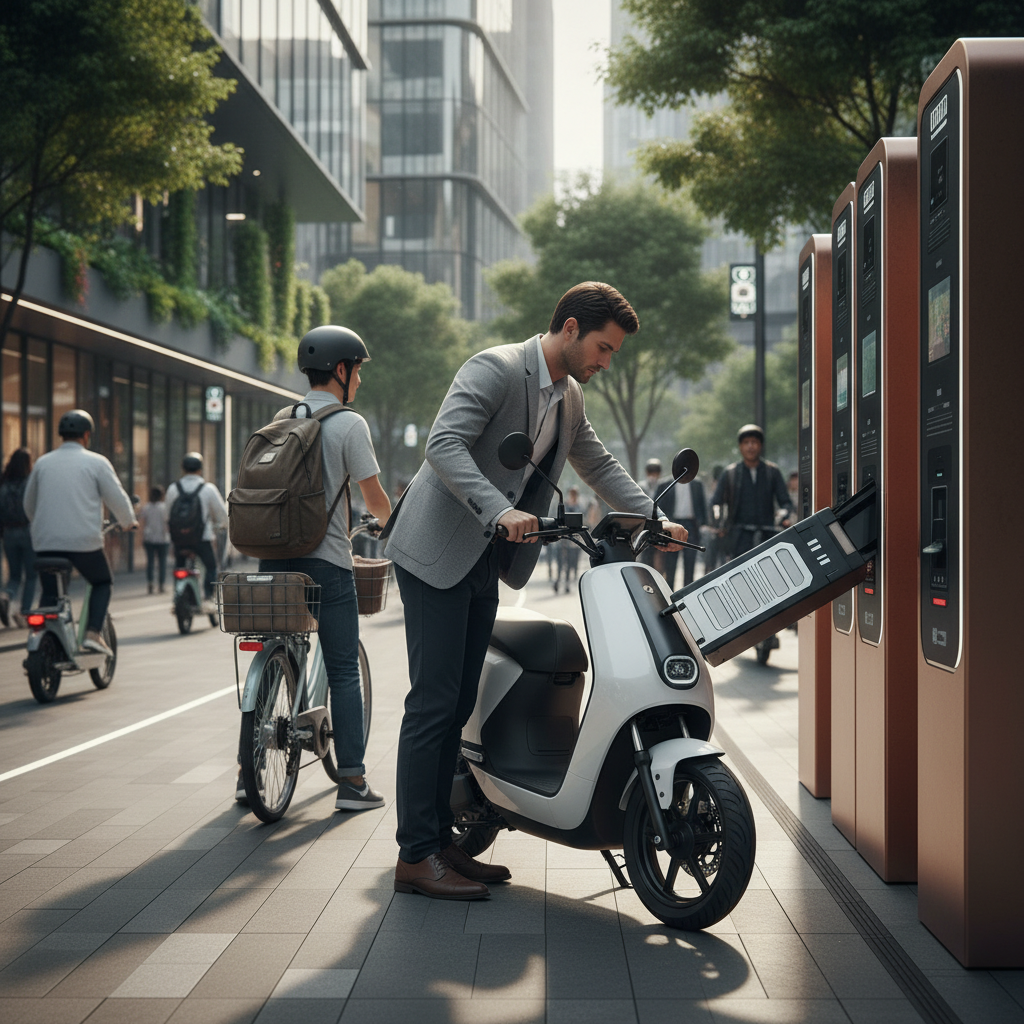 เทรนด์โลก 2026: นวัตกรรมสลับแบต E-Bike บอกลาการรอชาร์จ - 2026-ebike-battery-swap-trend