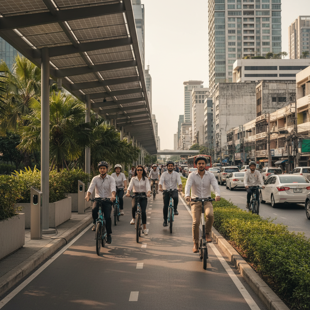 เทรนด์ 2026: ไทยจ่อผุดเลนพิเศษ E-Bike หนุนเดินทางปลอดภัย - 2026-ebike-special-lane-trend