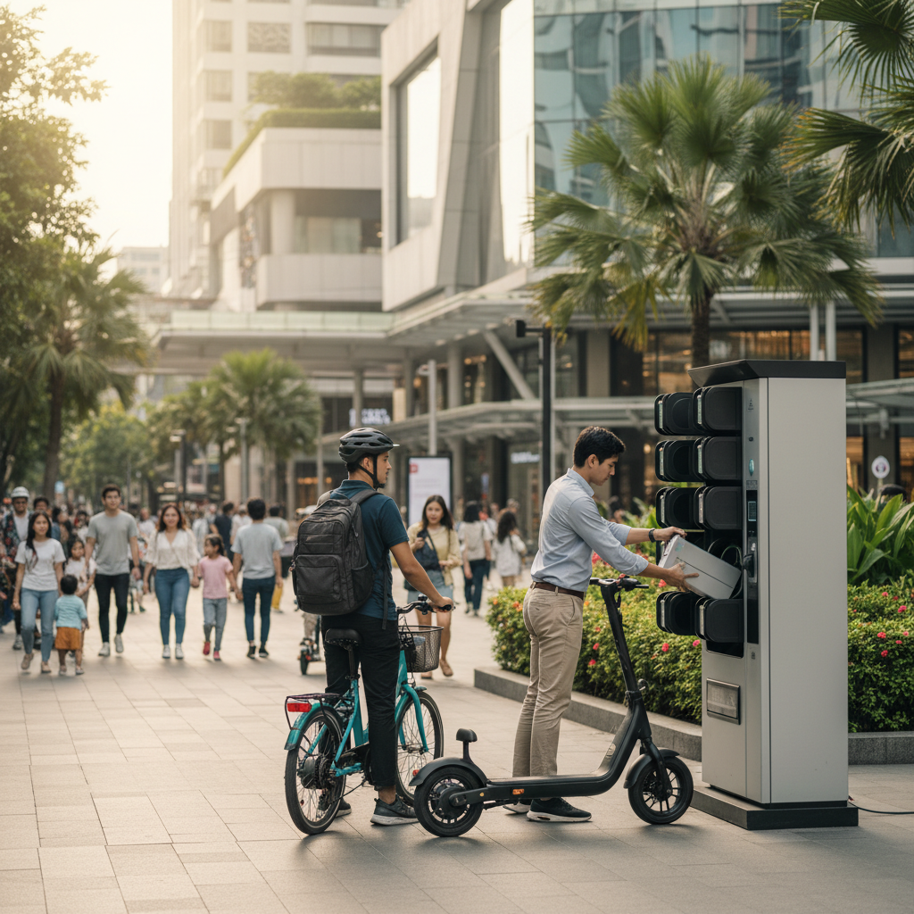 เทรนด์ EV โลก 2026: ตู้สลับแบตเตอรี่ E-Bike เตรียมบุกไทย - 2026-ev-battery-swap-trend