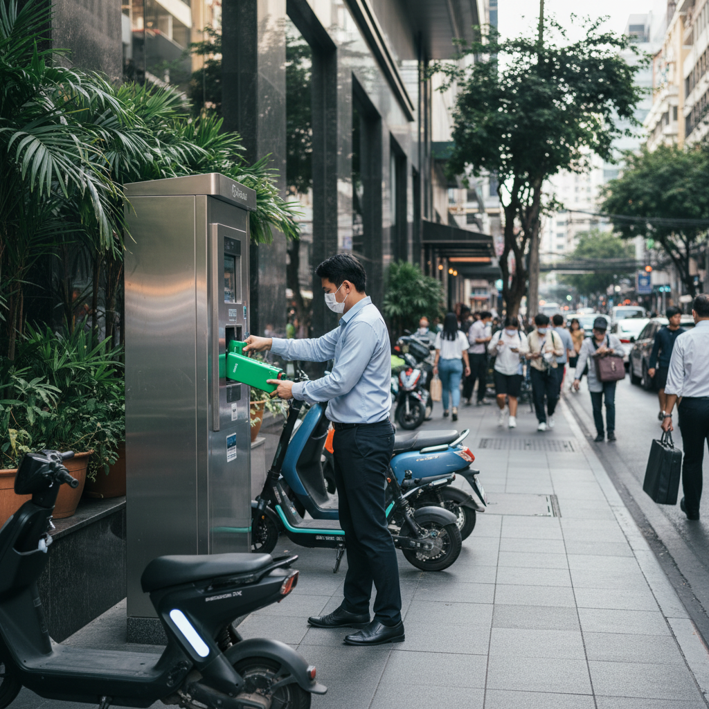 เจาะเทรนด์ 2026! สถานีสลับแบตเตอรี่ E-Bike จ่อผุดทั่วไทย - 2026-ev-battery-swap-trend