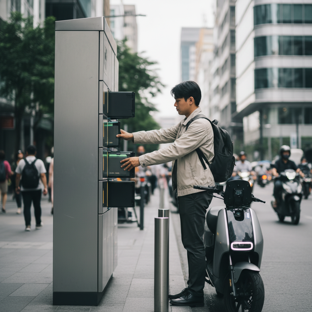 เทรนด์ EV 2026! ตู้สลับแบต E-Bike มาแรง ไม่ต้องรอชาร์จ - 2026-ev-battery-swap-trend