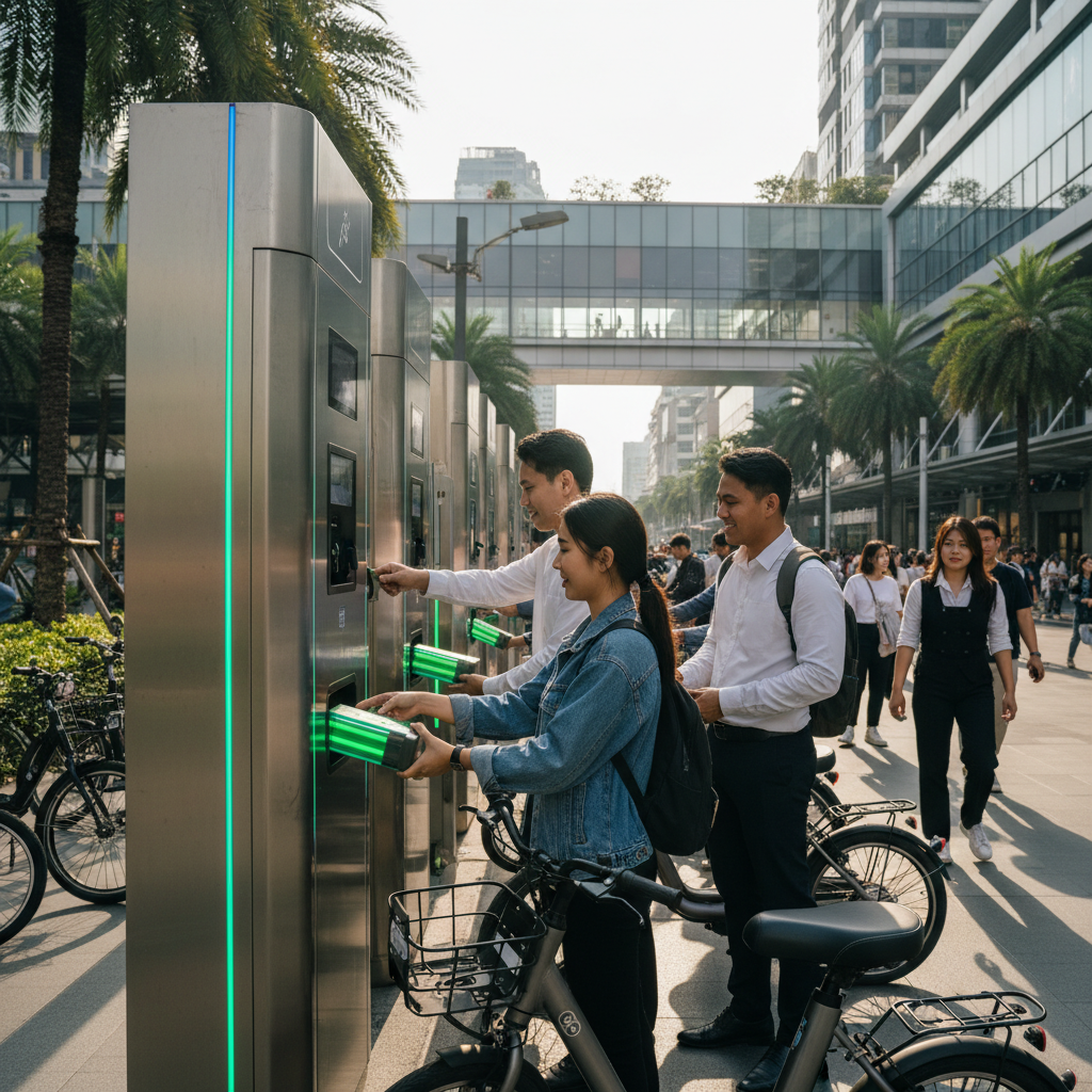 เทรนด์ EV 2026: นวัตกรรมตู้สลับแบต E-Bike ไม่ต้องรอชาร์จ - 2026-ev-battery-swapping-trend