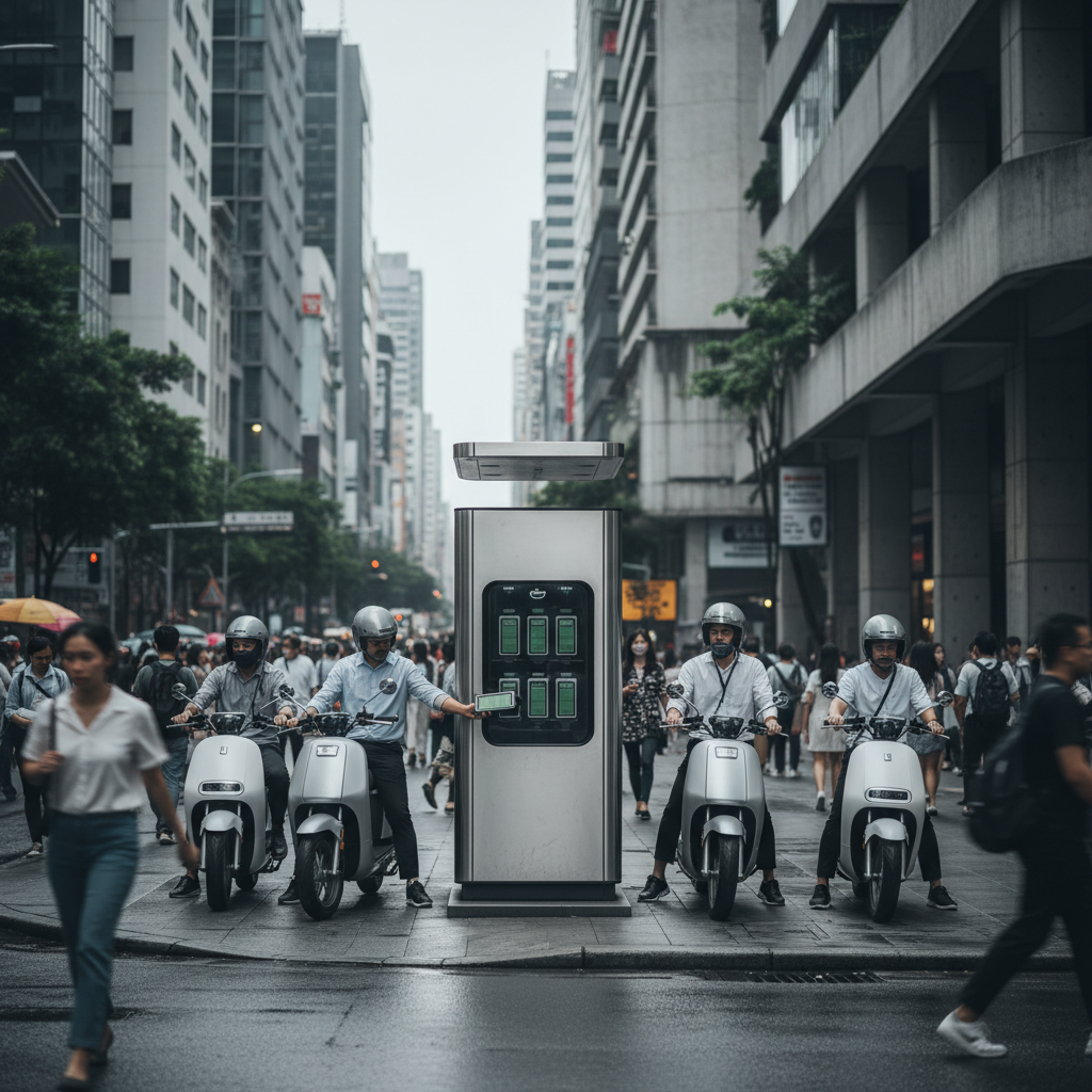 ตลาด EV 2026! เทรนด์ตู้สลับแบตเตอรี่ E-Bike ชาร์จไว - 2026-ev-battery-swapping-trend