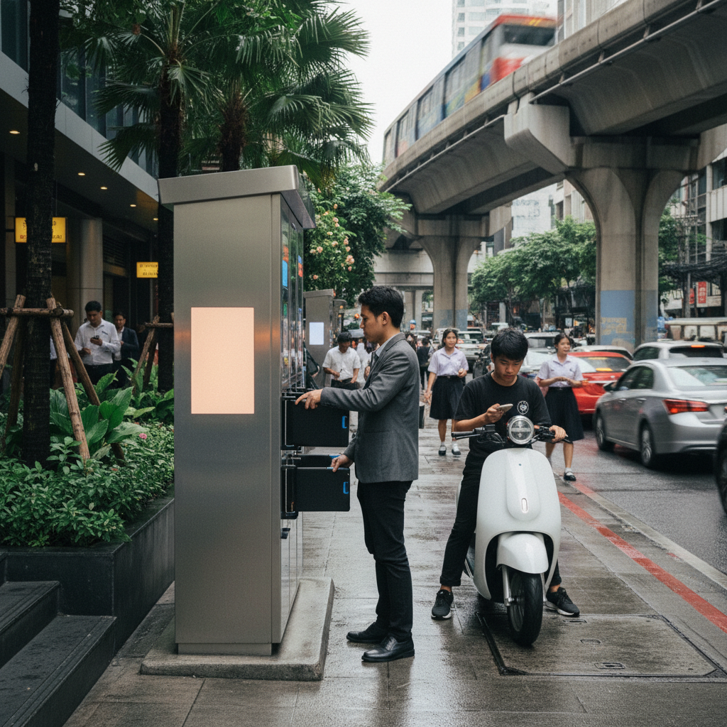 จับตาเทรนด์ EV 2026: สถานีสลับแบตเตอรี่ E-Bike ทั่วกรุง - 2026-ev-battery-swapping-trend