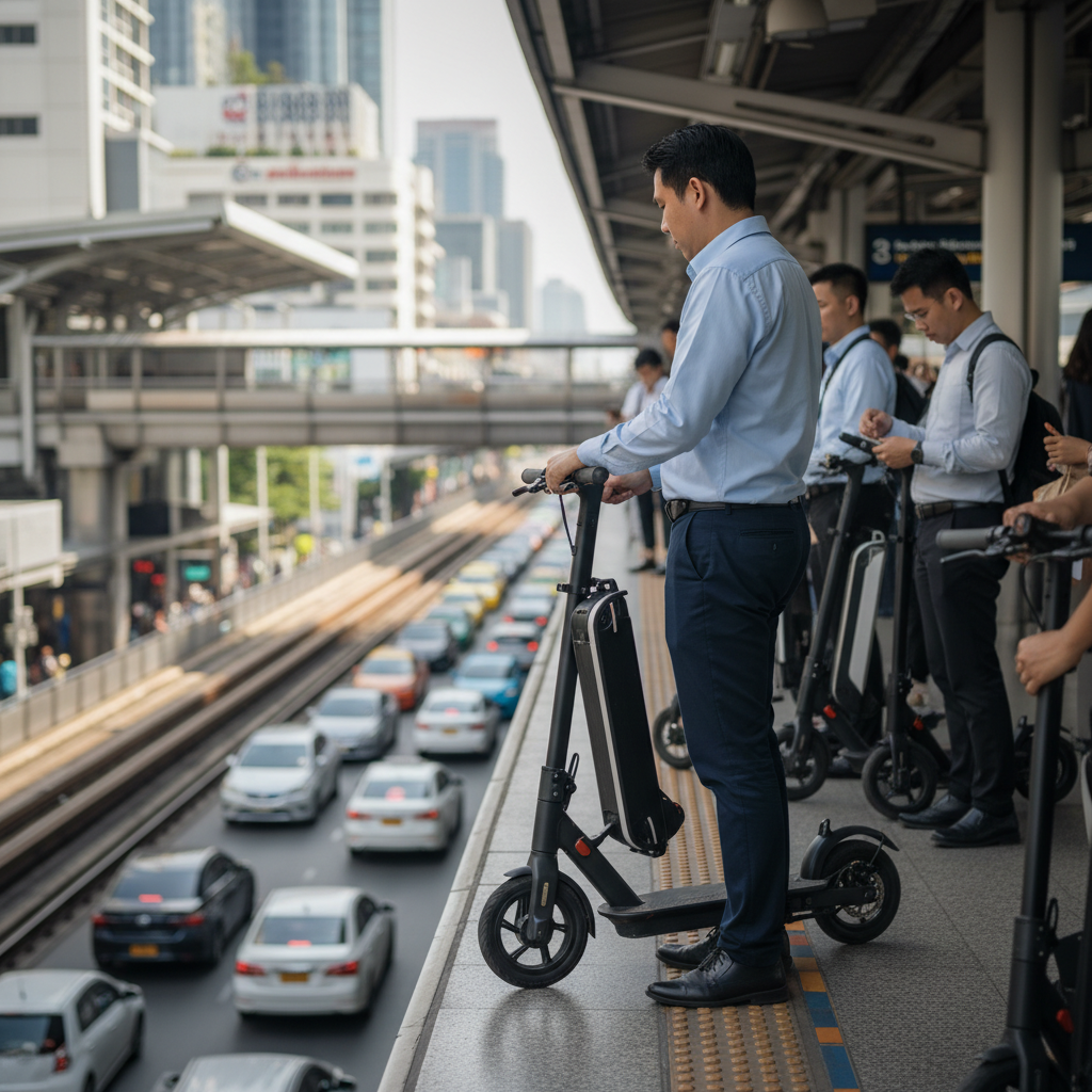 เทรนด์คนกรุง 2026! พับ Scooter ต่อรถไฟฟ้า ประหยัดพลังงาน - 2026-ev-scooter-commute-trend