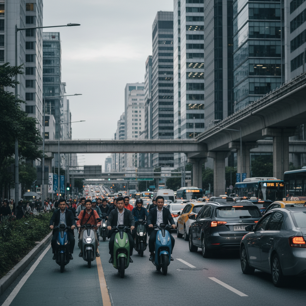 เทรนด์ EV ปลายปี 2026: สกู๊ตเตอร์ไฟฟ้าไอเทมฮิตหนีรถติด - 2026-ev-scooter-urban-trend