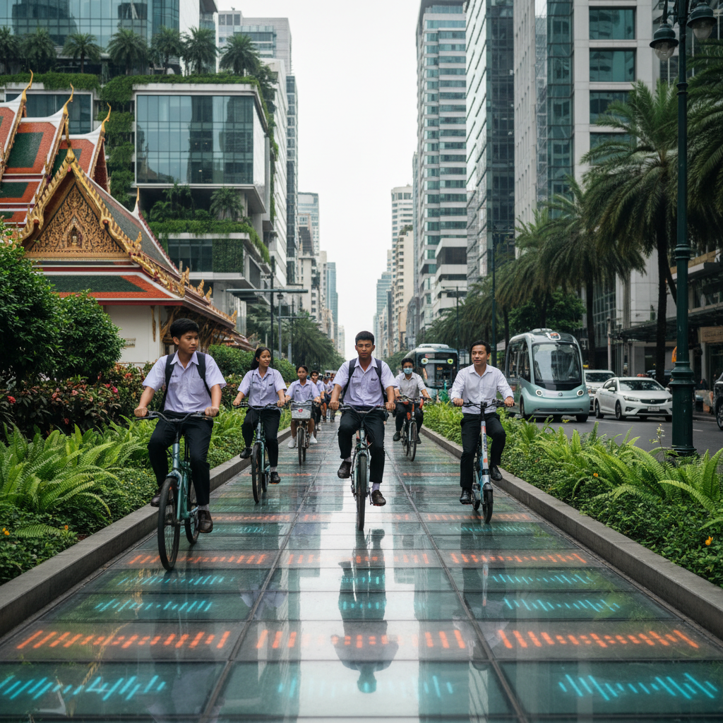 อนาคต EV ไทย 2026! นวัตกรรมถนนชาร์จไร้สายสำหรับ E-Bike - 2026-ev-wireless-charging-road