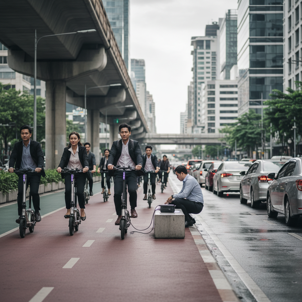 เจาะเทรนด์ EV ไทย 2026! วัยทำงานฮิต E-Bike สู้รถติด - 2026-office-worker-ev-trend