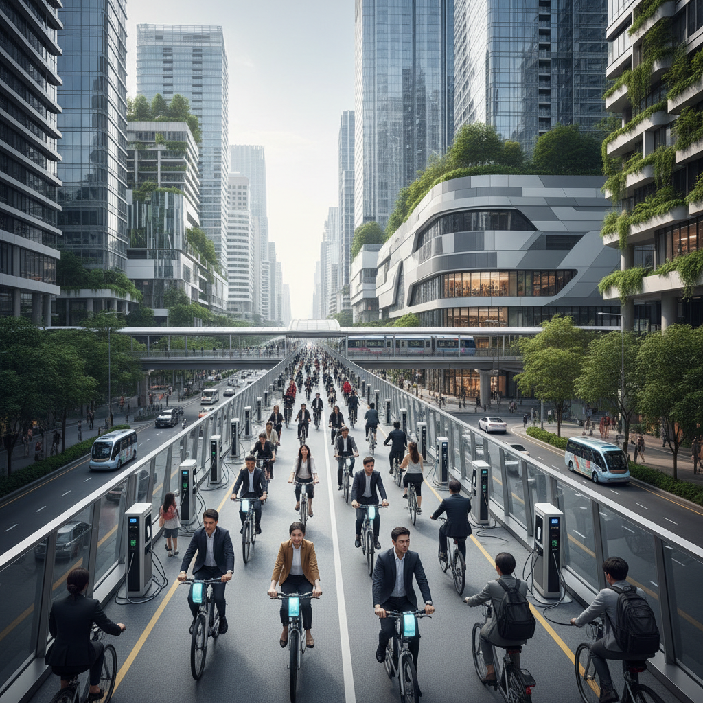 อนาคต EV 2026: นโยบาย Smart City ดัน E-Bike แทนรถยนต์ - 2026-smart-city-ebike-trend