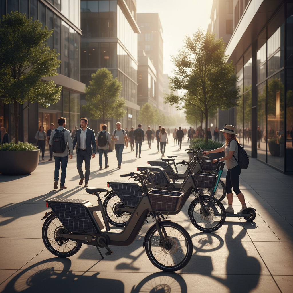 เทรนด์ 2026! E-Bike พลังงานแสงอาทิตย์ ชาร์จไฟเองขณะจอด - 2026-solar-charging-ebike-trend