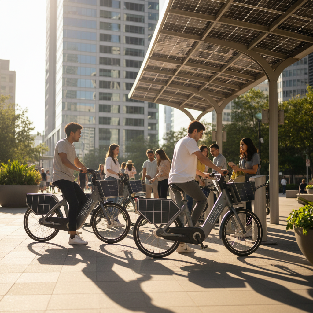 อนาคต EV 2026! เทคโนโลยีโซลาร์เซลล์ชาร์จ E-Bike ฟรี - 2026-solar-ev-charging-ebike