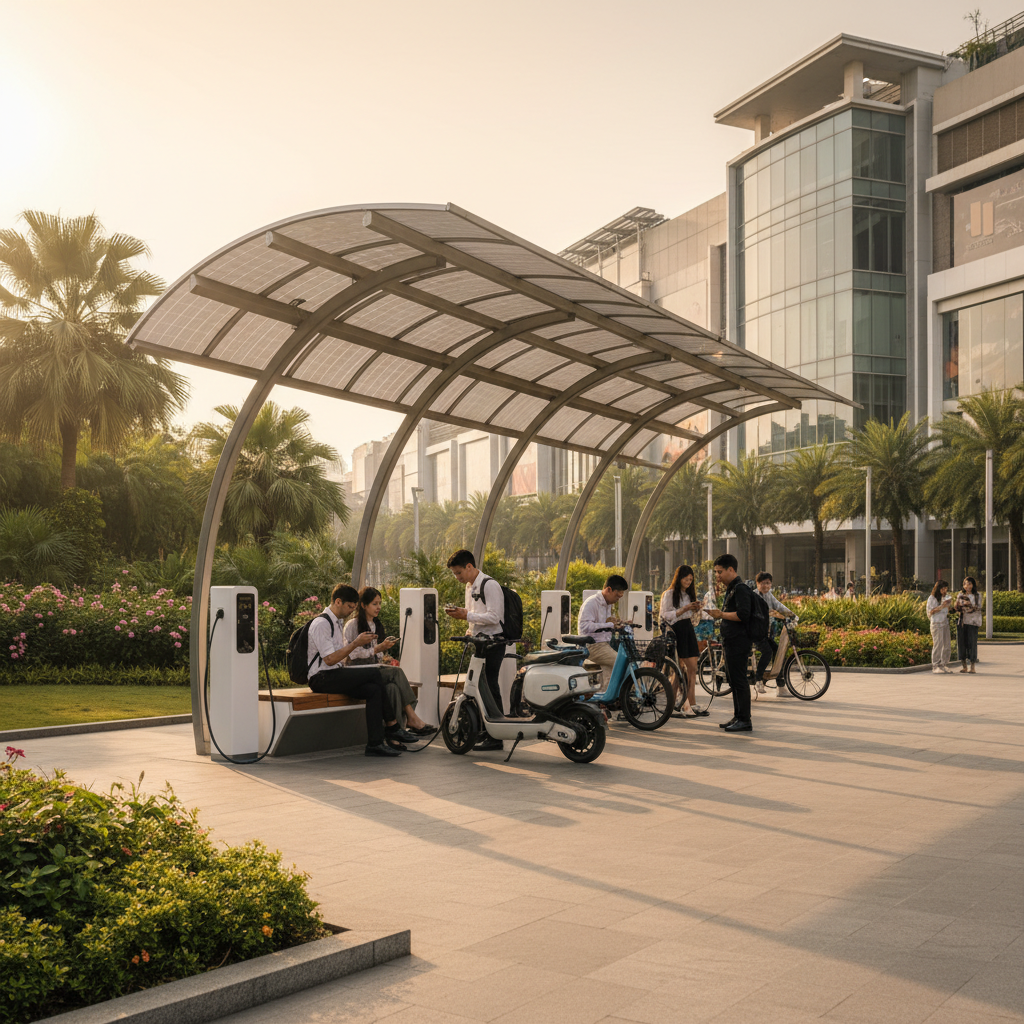 เทรนด์ชาร์จอนาคต 2026: สถานี Solar EV สำหรับ E-Bike - 2026-solar-ev-charging-ebike