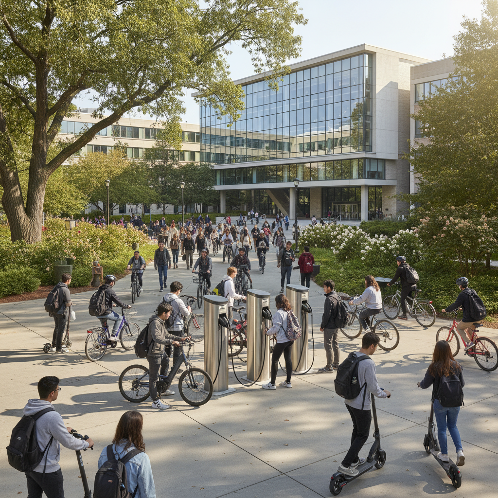 นโยบายมหาลัย 2026! จ่อเพิ่มจุดชาร์จรับเทรนด์ E-Bike - 2026-university-ebike-charging-trend