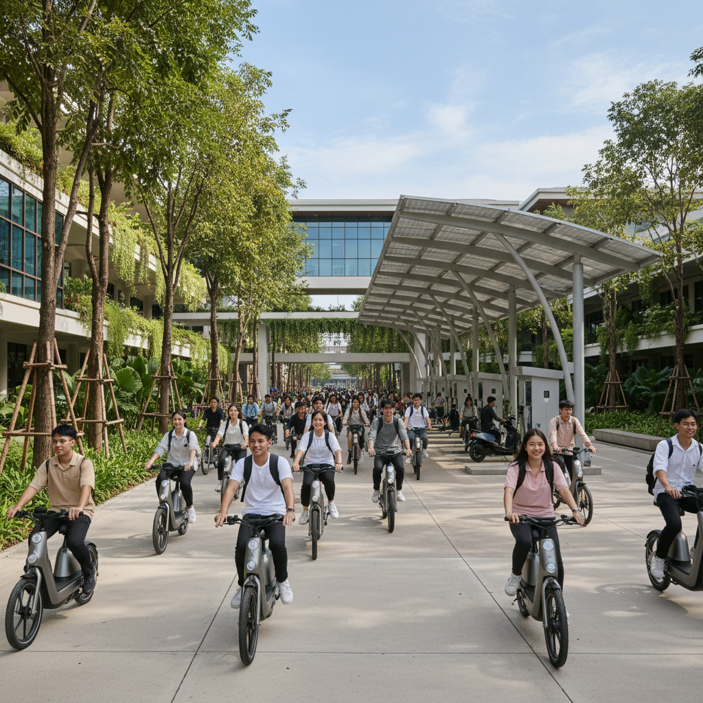 เทรนด์ 2026: มหาวิทยาลัยไทยดัน E-Bike ลด PM 2.5 - 2026-university-ebike-ev-trend