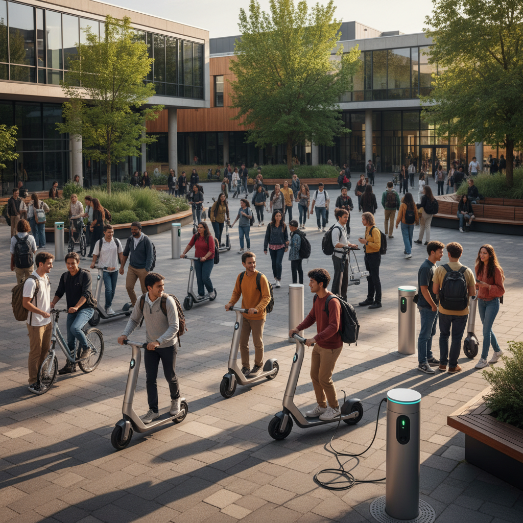 อนาคต EV ในมหาลัย! สกู๊ตเตอร์ไฟฟ้า 2026 ชาร์จไว ประหยัดจริง - 2026-university-ev-scooter-trend