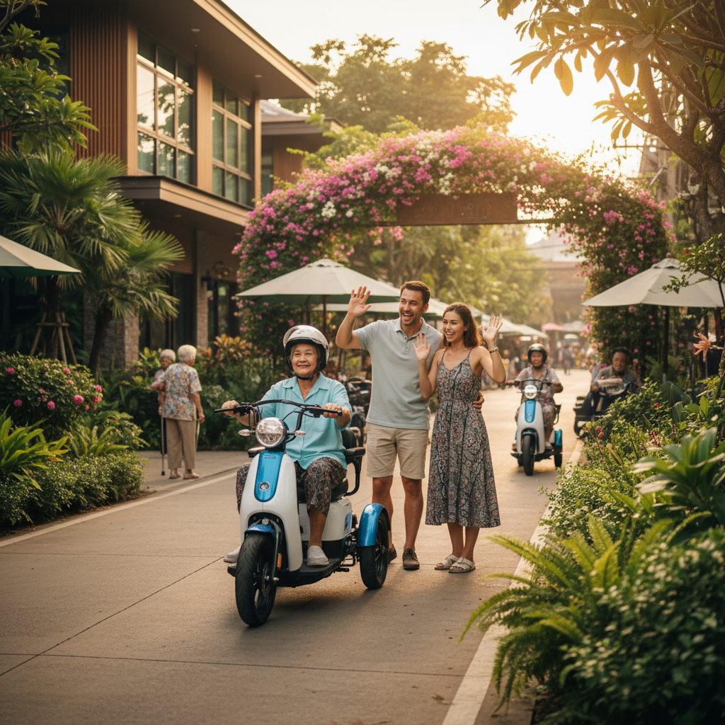 รับมือสังคมสูงวัยปี 2026! เทรนด์ฮิตลูกหลานซื้อ 'สามล้อไฟฟ้า' ให้ผู้ใหญ่ ขับขี่ปลอดภัย ไม่ต้องง้อคนขับรถ - aging-society-electric-tricycle-trend-2026
