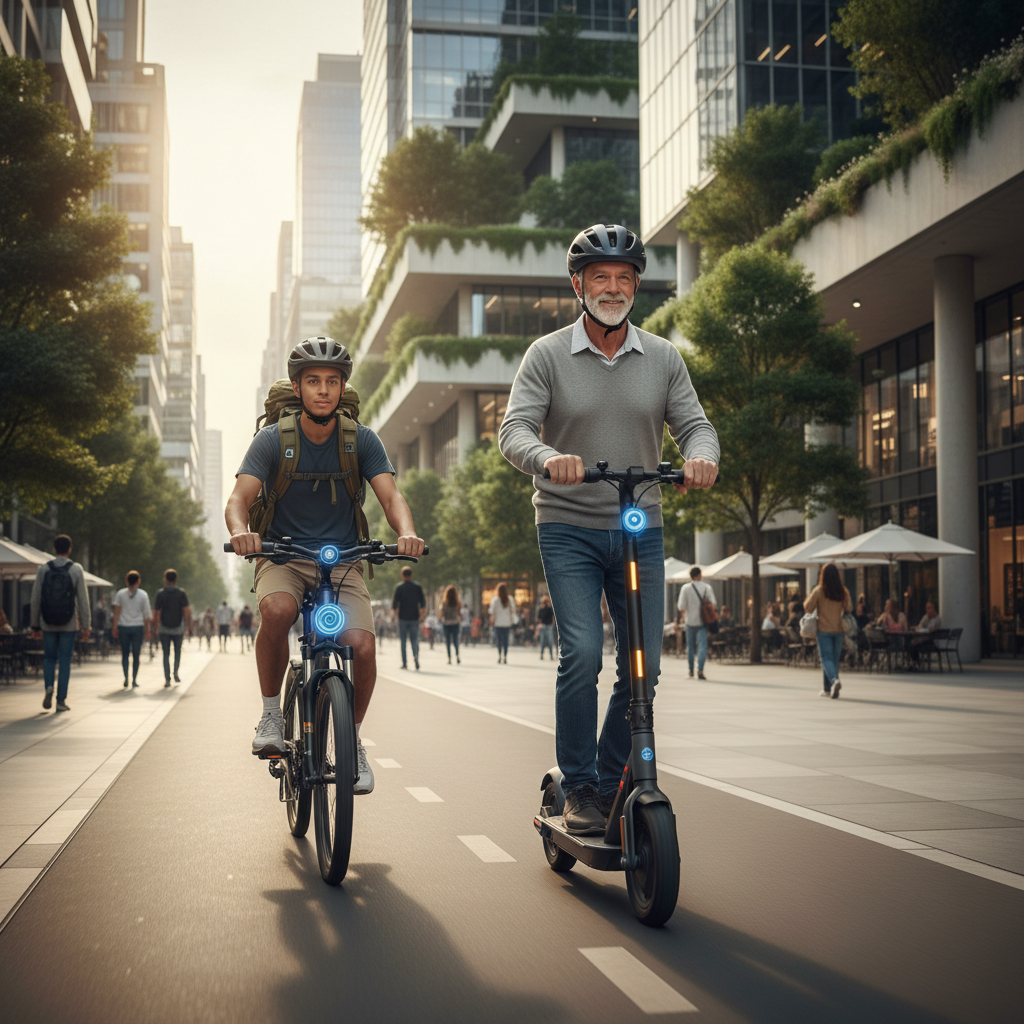 เทรนด์ EV 2026: สกู๊ตเตอร์ไฟฟ้า AI ขับขี่ปลอดภัยขึ้น - ai-electric-scooter-2026