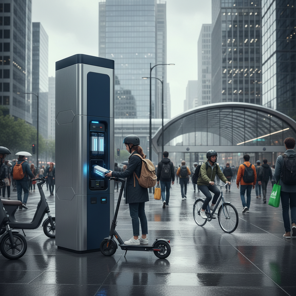 เจาะเทรนด์ 2026! ตู้สลับแบตเตอรี่ E-Bike สลับปุ๊บวิ่งต่อปั๊บ - battery-swap-station-ebike-2026