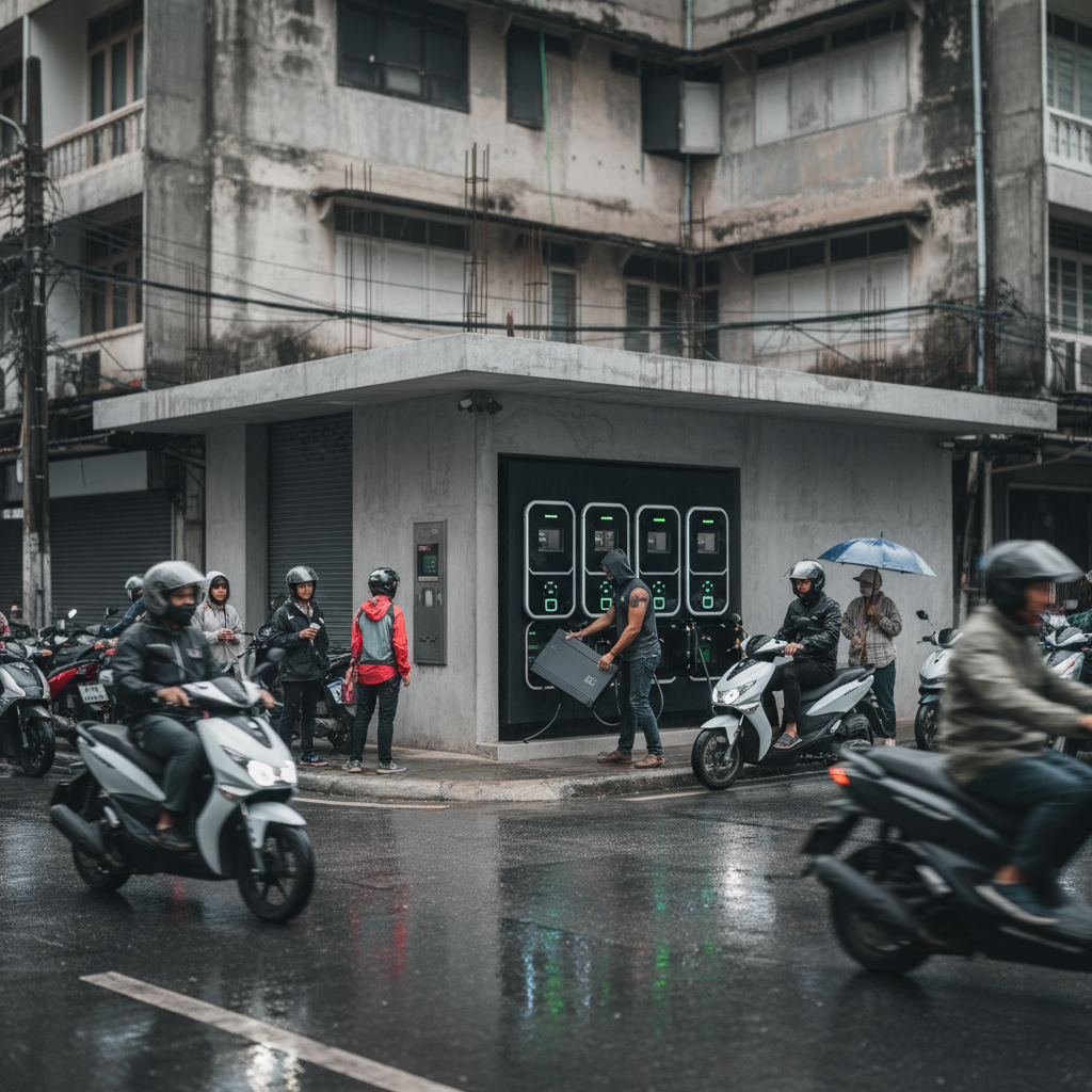 เทรนด์ฮิต 2026! 'ซื้อรถเปล่า-เช่าแบตฯ' คุ้มจริงไหม? เมื่อระบบ Swap Battery เริ่มครองเมือง - battery-swap-subscription-model-trend-2026