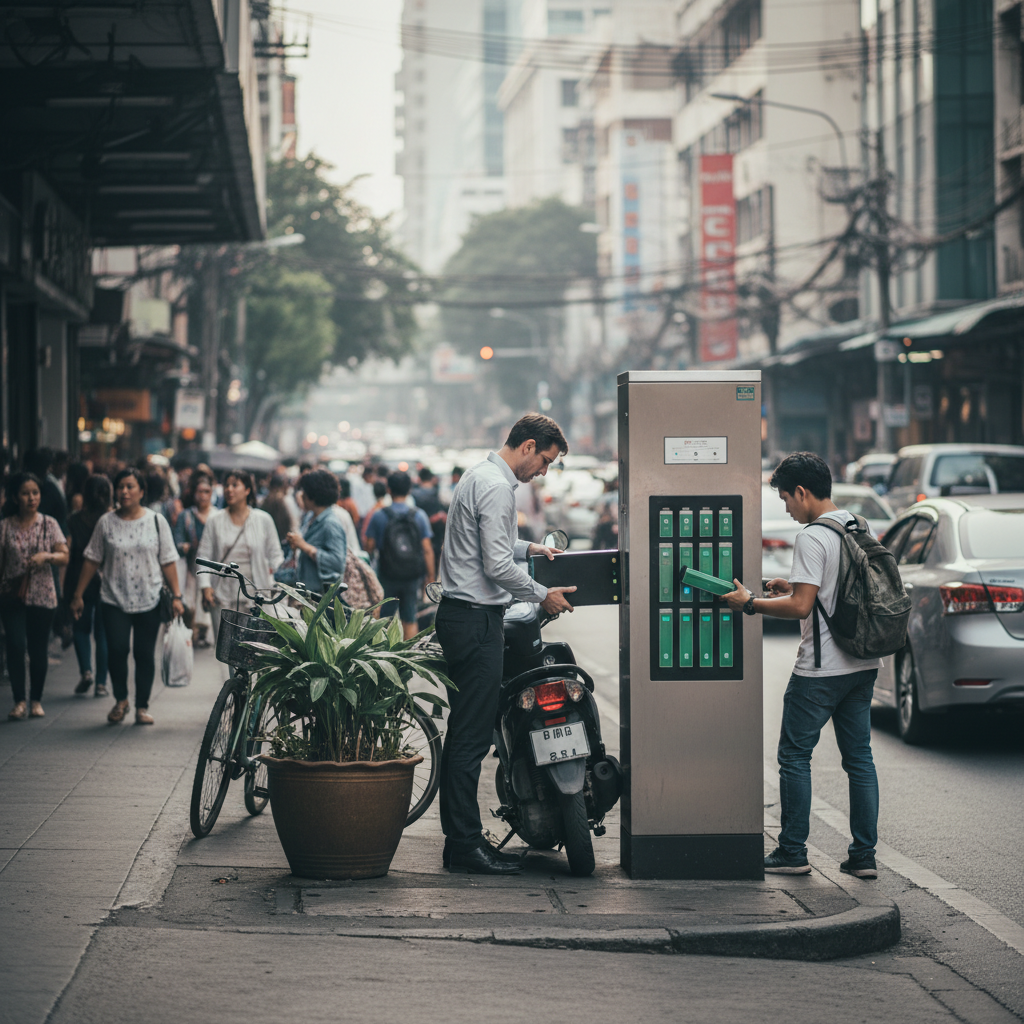 เทรนด์ EV 2026! นวัตกรรมตู้สลับแบตเตอรี่ E-Bike จ่อเข้าไทย - battery-swapping-ebike-trend