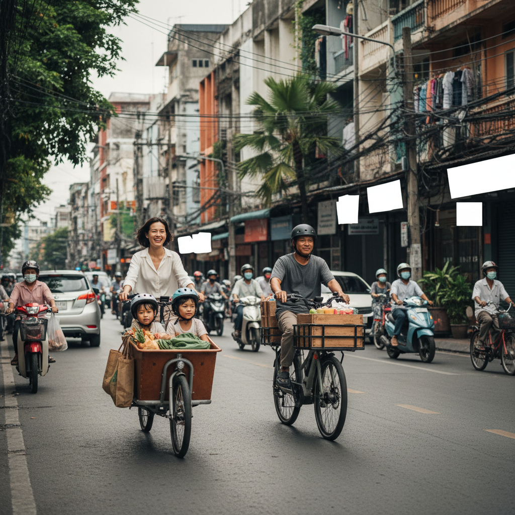 ลืมมอไซค์พ่วงข้าง? เจาะเทรนด์ 2026 'Cargo E-Bike' บุกไทย! ทางเลือกใหม่ SME และครอบครัว - cargo-ebike-trend-thailand-2026-replace-sidecar