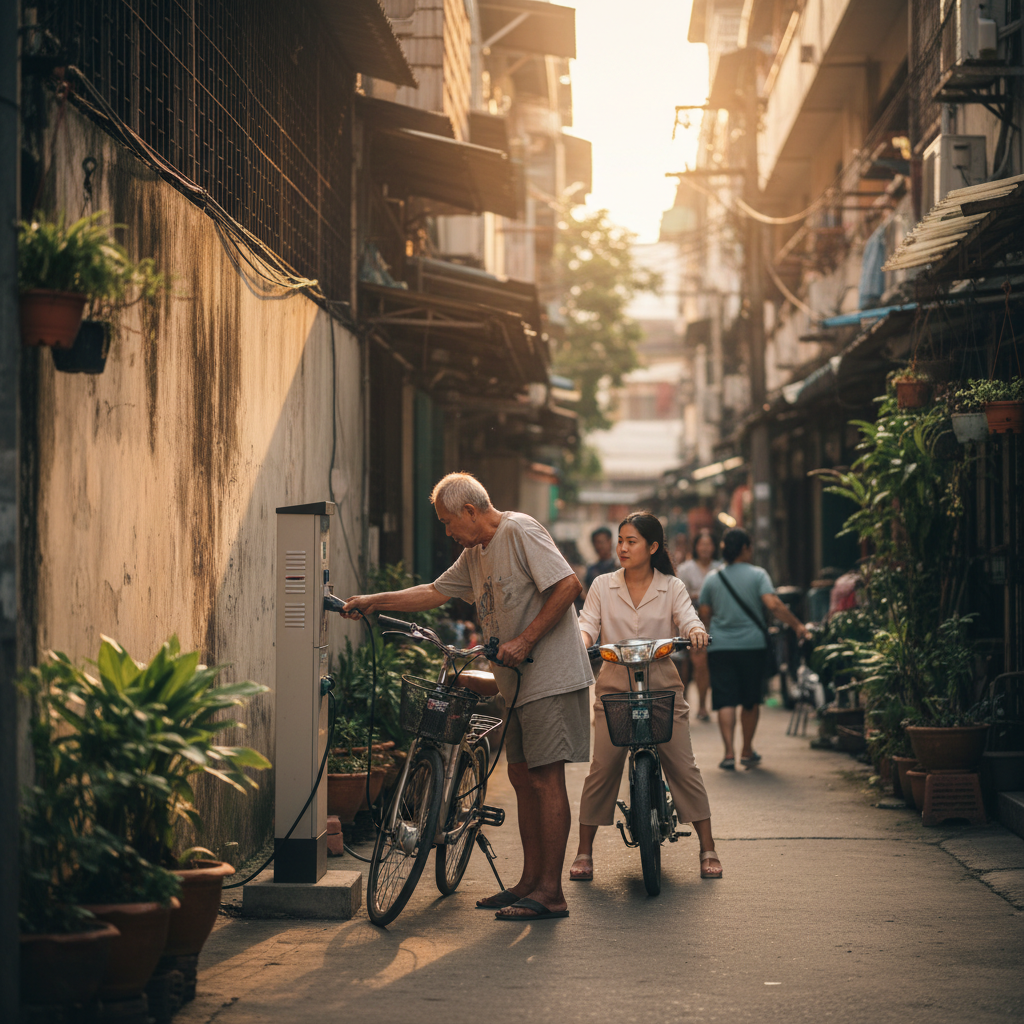 จับตาไตรมาส 3! รัฐเล็งผุดจุดชาร์จ EV ชุมชนหนุนใช้ E-Bike - community-ev-charging-station-trend
