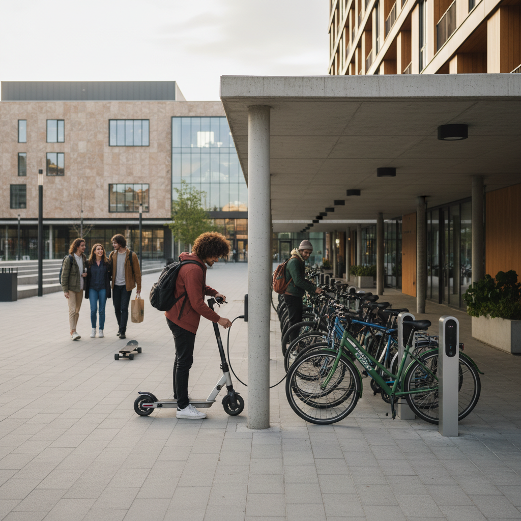 จับตาเทรนด์อสังหาฯ 2026! คอนโด-หอพักแห่ผุด 'จุดชาร์จ E-Bike' ดึงดูดคนรุ่นใหม่ - condo-dorm-ebike-charging-station-trend-2026